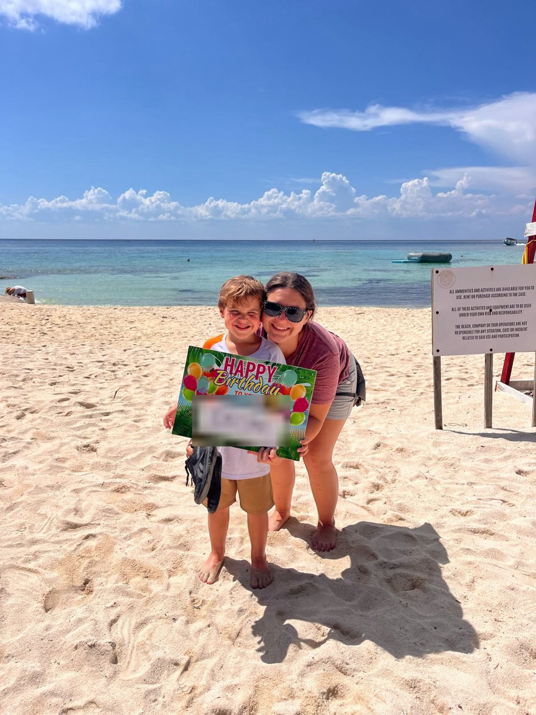 A birthday on the beach in Cozumel