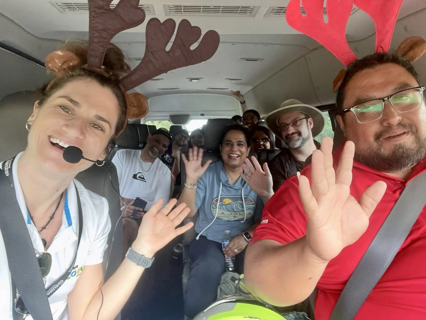 A December tour, antlers and all